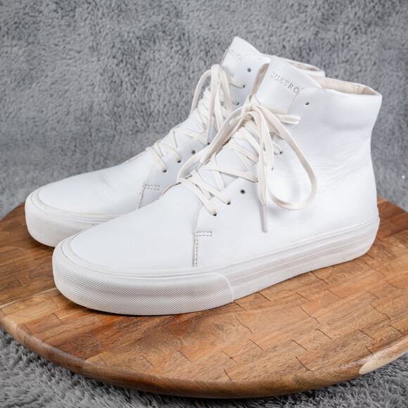 Men's 8 Women's 9.5 CU4TRO High Top White Tennis Shoes - Picture 3 of 7